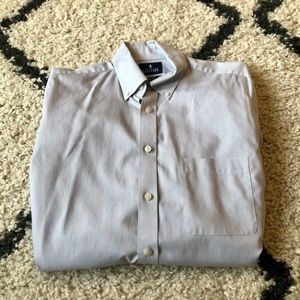 Light Gray Stafford Button Up Dress Shirt